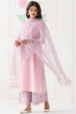 Gulbarg Pink Handloom Kurta - Image 2