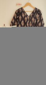 Blush Black Ikkat Office/Regular Wear Suit Set - Blend of Fun - Image 2