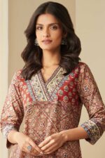 Sehra Nida Bagru Kurta - Image 2