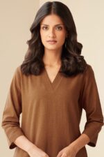 Roza Seher Rust Kurta - Image 2