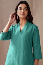 Roza Seher Turquoise Kurta - Image 6