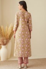 Gauhar Layla Pink Sanganeri Kurta - Image 4