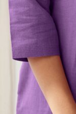 Roza Seher Violet Kurta - Image 4