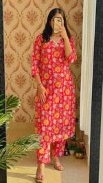 Narangi Mogra Lace Suit Set - Sukoon 3.0 (Slim Fit) - Image 3