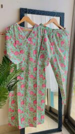 Pista Rose Lace Suit Set - Sukoon 3.0 (Slim Fit) - Image 2