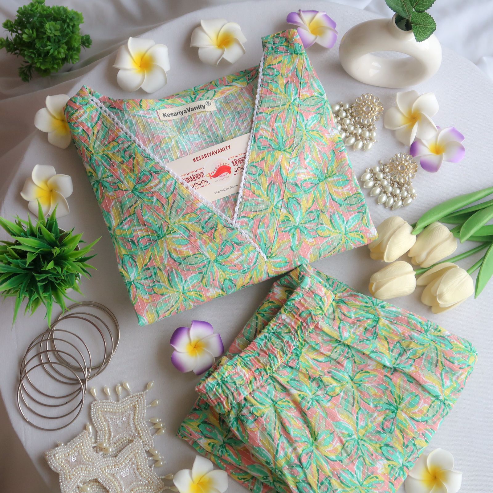 IMG-20240527-WA0022_f3db1bea-4223-4538-ad35-10c5bcf360f6.jpg Dandelion Lace Suit Set - Sukoon 4.0 (Slim Fit) - Image 1