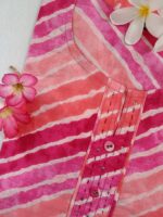 Shades of pink lehriya pure cotton Kurta - Image 2