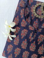 "Neela" ajrakh hand block printed cotton Kurta - Image 2