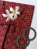 "Kaya" Maroon ajrakh hand block printed cotton Kurta - Image 2
