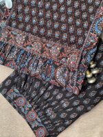 "Nayaab" black Cotton Kurta Set(3pc) - Image 4