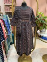 "Nayaab" black Cotton Kurta Set(3pc) - Image 2