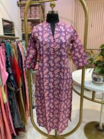 "Sheesha" Collared Cotton kurta - Image 4