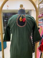 "Utsaah" Hand Embrpidered Cotton Kurta Set(2pc) - Image 6