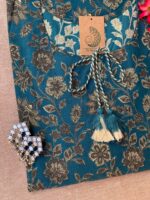 "Sunaina" Hand Block Printed Laced Cotton kurta - Big Size - Image 2