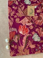 "Suman" Hand Block Printed Angrakha Cotton kurta - Big Size - Image 2