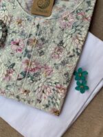 "Aaloka" Chikankari Kurta with Pants (2pc) - Big Size - Image 3