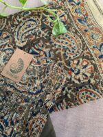 "Harsha" Kalamkari Hand Block Printed Cotton Kurta Set(3pc) - Image 4