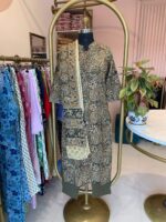 "Harsha" Kalamkari Hand Block Printed Cotton Kurta Set(3pc) - Image 2
