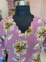 "Shifa" Hand Block Printed Scalloped Cotton kurta - Image 5