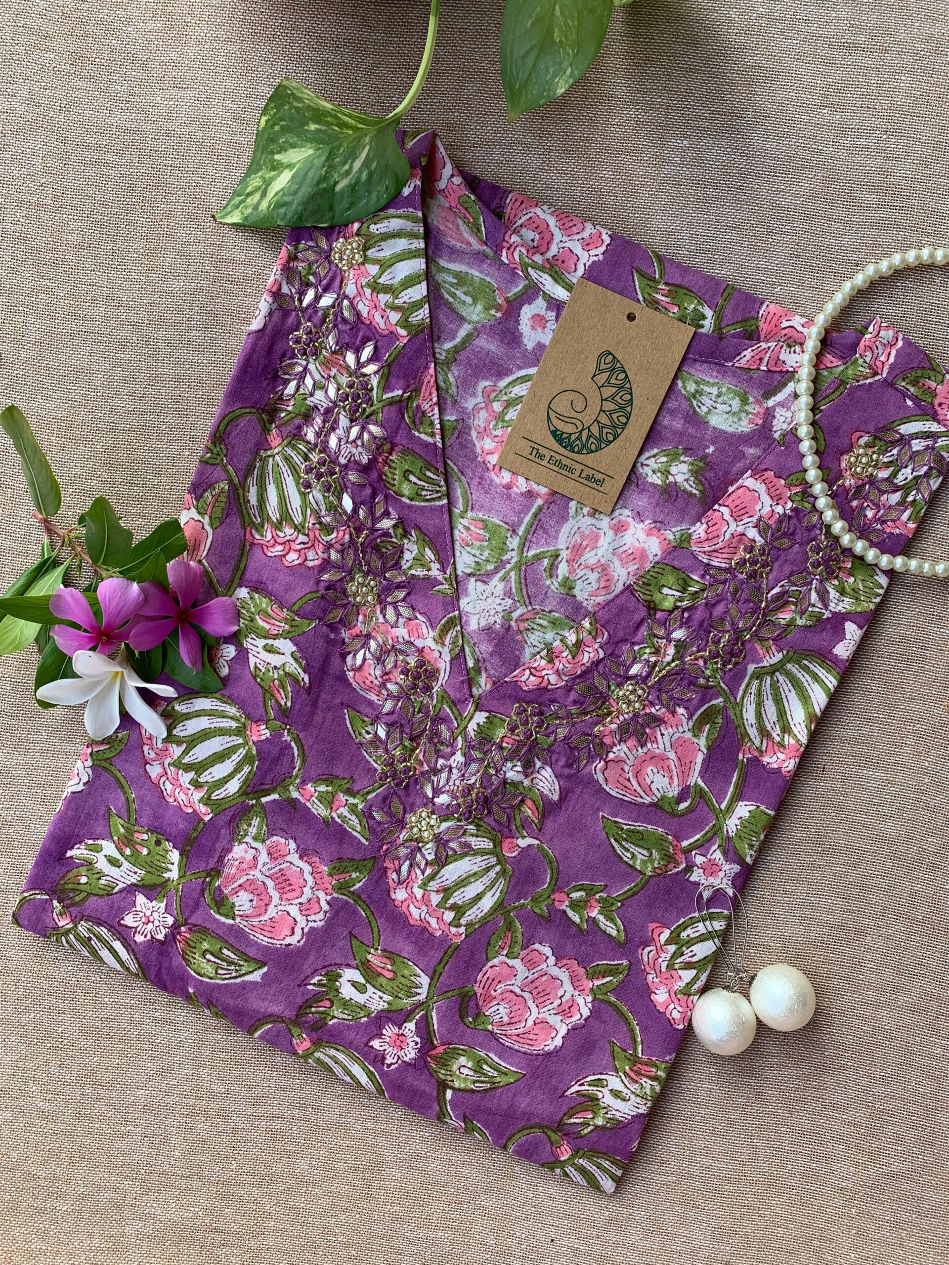 IMG_2268-scaled-1.jpg "Manjiri" Hand Work Embellished Cotton kurta - Image 1