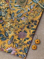 "Netra" Hand Work Embellished Cotton kurta - Image 3