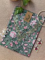 "Darsha" Hand Work Embellished Cotton kurta