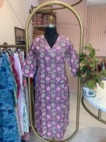 "Manjiri" Hand Work Embellished Cotton kurta - Image 2