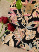 "Kamya" Buttoned Hand Block Printed Cotton kurta - Big Size - Image 2