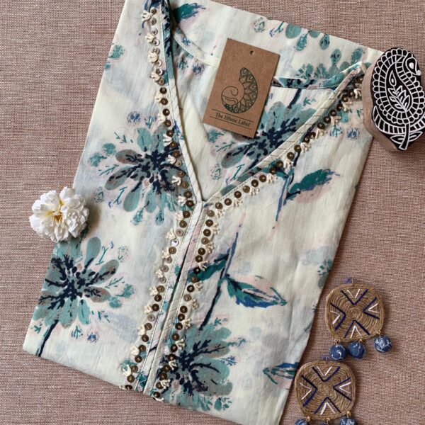 "Ishaani" Hand Work Cotton kurta