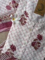 "Nazma" Cotton A line kurta set (3 pc) - Image 3