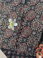 "Noora" Black Ajrakh hand block printed suit set(3 pc) - Image 3
