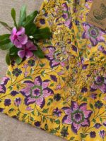 "Sanshi" Hand Work Embellished Cotton kurta - Image 4