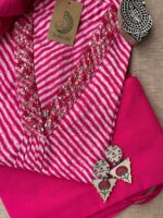 Rani Lehriya Cotton Kurta Set(3pc) - Image 3