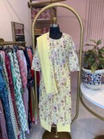 "Karishma" Hand Block Printed Cotton Kurta Set(3pc) - Image 2