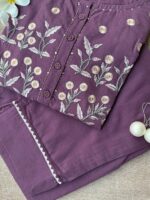 "Lamhe" Embroidered Cotton Kurta Set(2pc) - Image 4