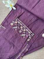 "Lamhe" Embroidered Cotton Kurta Set(2pc) - Image 2