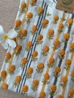 "Sunflower" Embroidered Cotton Kurta - XXL - Image 2