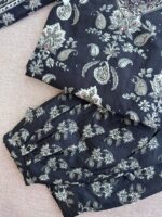 Kurta Set "Nootan" black Cotton (3pc) - Image 3