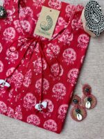 "Veena" Hand Block Printed Cotton kurta - Image 2