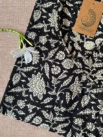 "Erum" Ajrakh Hand Block Printed Angrakha Cotton Kurta - Big Size - Image 3