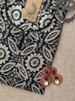 "Kajal" Ajrakh Hand Block Printed Cotton Kurta - Image 2