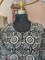 "Kajal" Ajrakh Hand Block Printed Cotton Kurta - Image 4