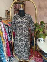 "Kajal" Ajrakh Hand Block Printed Cotton Kurta - Image 5