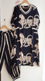 Dark Majesty Tiger Print Suit Set - Image 2