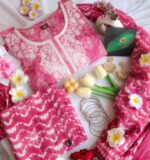 Raspberry Dreams Embroidered Tie Dye Suit Set - Launch 16