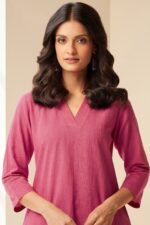 Roza Seher Rose Pink Kurta - Image 2