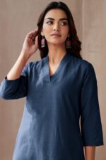 Roza Seher Twilight Blue Kurta - Image 5
