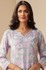 Rosheen Nida Sanganeri Kurta - Image 2
